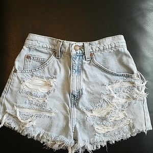 Levi's high-waisted shorts